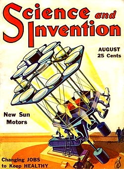 Titelbild der Science and Invention vom August 1934