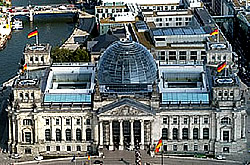 Photovoltaische Solaranlage auf Reichstagsgebäude 
