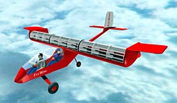 Fanwing-Flugzeug Grafik