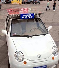 Solarmobil der Zhejiang 001 Group