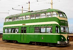 Doppeldecker-Straßenbahn