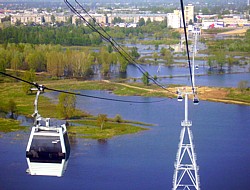 Wolga-Seilbahn Nischni Nowgorod