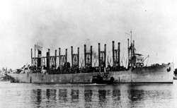 Elektrisch betriebenes Kriegsschiff USS Jupiter von 1913