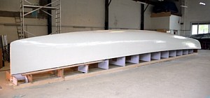 Solarwave Rumpfhälfte im Bau