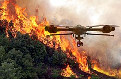 Brandbekämpfungs-Drohne