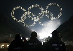 Drohnen-Weltrekord bei den Olympischen Winterspielen