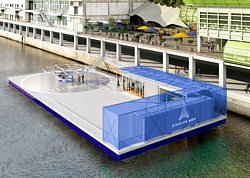 Vertiport auf der Seine Grafik