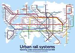 World Metro Map Grafik