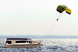 SunCat 46 mit SkySail Fotomontage