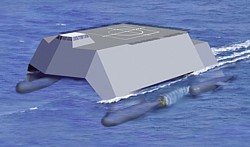 Stealth-Schiff Grafik