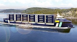 Containerschiff Grafik