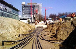 Erdspeicher der ETH Zürich im Bau