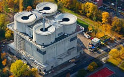 Energiebunker im Bau