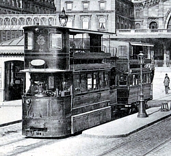 Mékarski-Straßenbahn in Paris