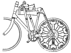 Druckluft-Fahrrad Grafik