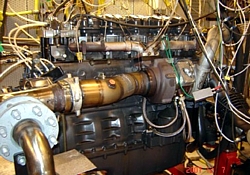 Umgebauter Scania-Motor