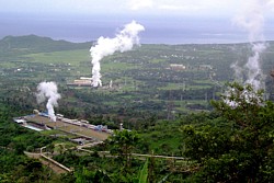 Geothermieanlage auf den Philippinen