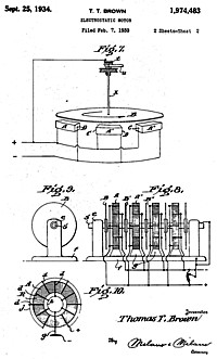 T.T.Brown-Patent Grafik