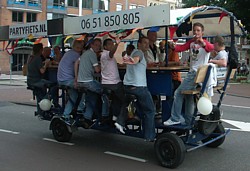 Tretkutschen Partyfiets in Holland