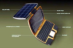 Solar-Laptop Grafik