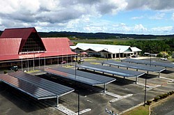 Kyocera-Installation am Flughafen von Palau
