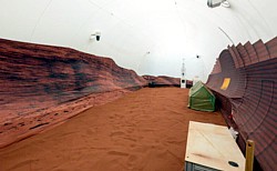 Sandfläche des Mars Dune Alpha