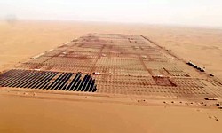 Solarpark Benban im Bau