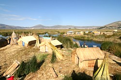 Schilf-Insel in Peru