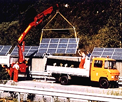 Solarzellen-Schallschutzwände 