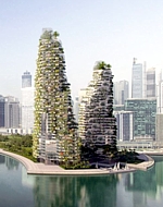 Bosco Verticale in Dubai (Grafik
