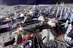 Moon Village Grafik