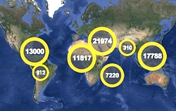 Globale Verteilung Grafik