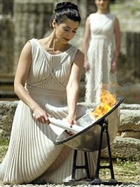 Olympische Solar-Flamme
