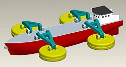 Kraftwerksschiff Grafik