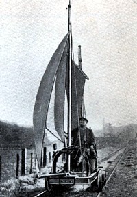 Schienen-Windwagen von Slater