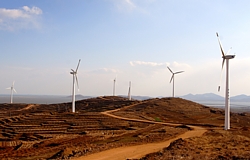 Shandong Haiyang Windfarm in China 
