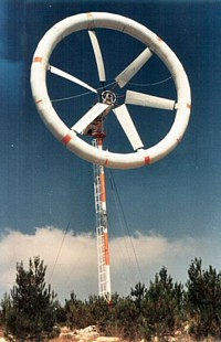 Experimentalwindmühle mit Torus