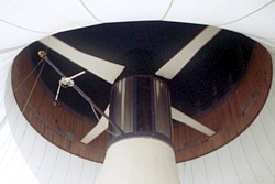 Turbine des Aufwindkraftwerk Menzares