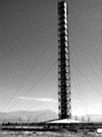 Aufwindkraftwerk in Kerman