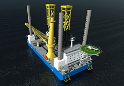 RWE Innogy Konstruktionsschiff Grafik